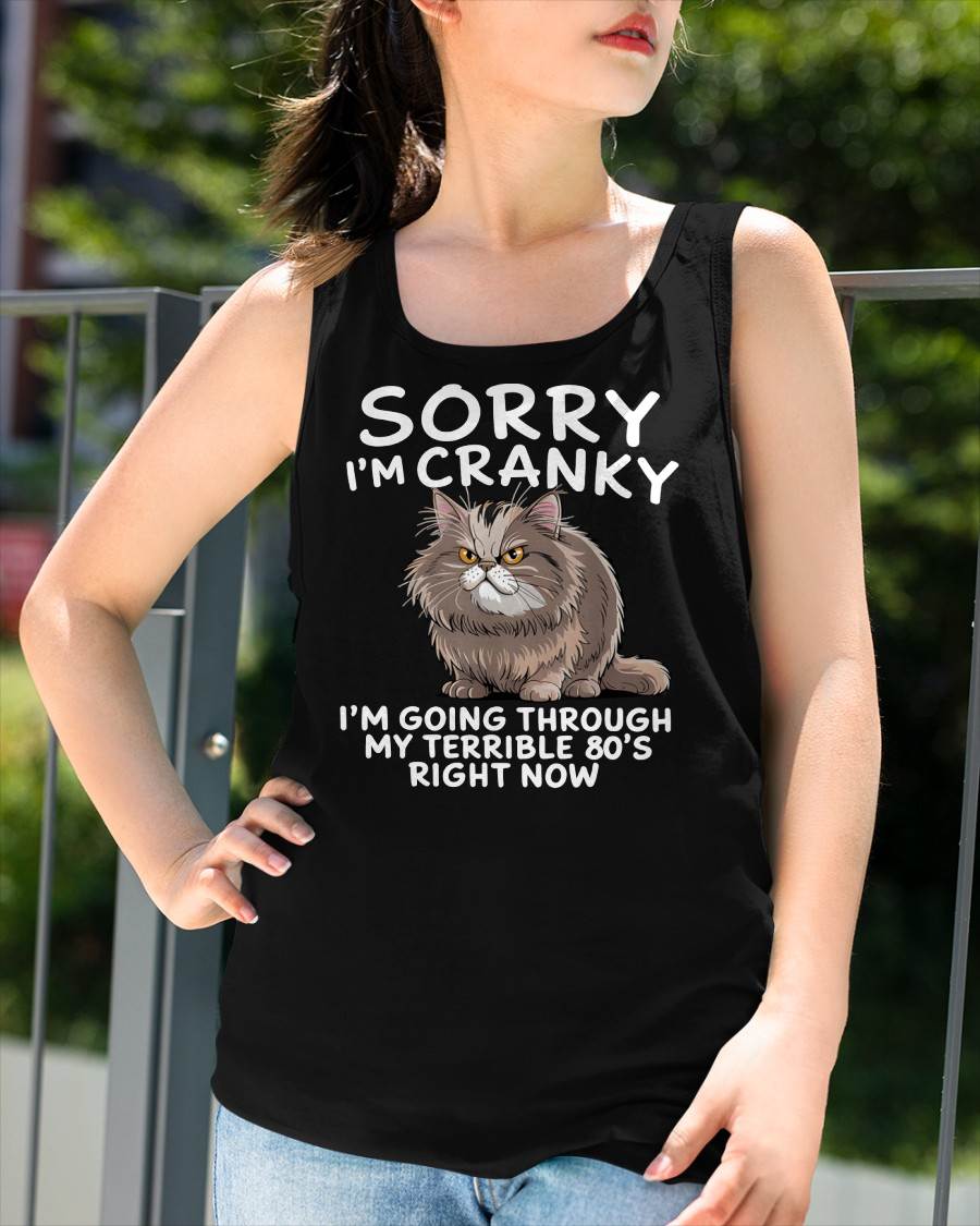 SORRY I AM CRANKY, 80'S - BIRTHDAY SHIRT FOR WOMEN - KATE00 (SKU12-254)