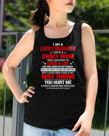 SEPTEMBER - I'M A LUCKY DAUGHTER - PERFECT GIFT FOR YOUR DAUGHTER - GIFT FROM MOM - KATE09 (SKU12-241-09)