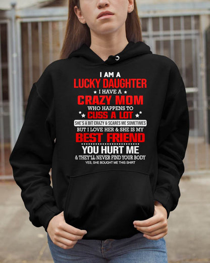 I'M A LUCKY DAUGHTER - PERFECT GIFT FOR YOUR DAUGHTER - GIFT FROM MOM - KATE00 (SKU12-241-00)