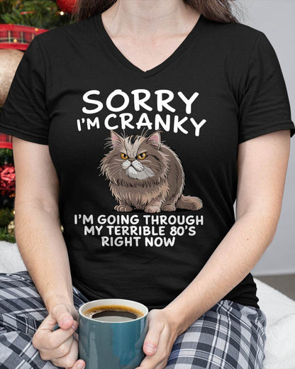SORRY I AM CRANKY, 80'S - BIRTHDAY SHIRT FOR WOMEN - KATE00 (SKU12-254)