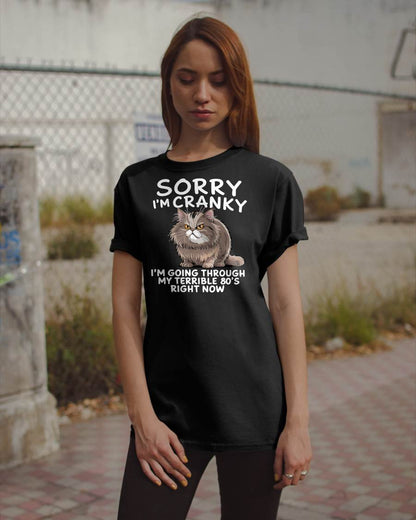 SORRY I AM CRANKY, 80'S - BIRTHDAY SHIRT FOR WOMEN - KATE00 (SKU12-254)