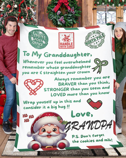 BLANKET FOR GRANDDAUGHTER – COMFORT & WARMTH GIFT  Sherpa Fleece Blanket NTTD00 (SKUB10-181)