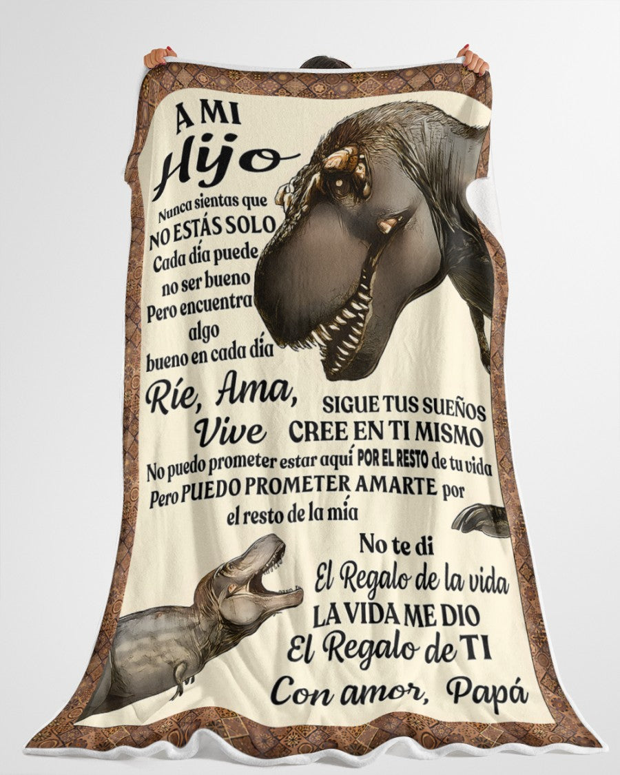 Manta para Hijo – Regalo de Consuelo y Calidez de Papá Manta Acolchada de Forro Polar Sherpa NTTDsp (SKUB11-63)