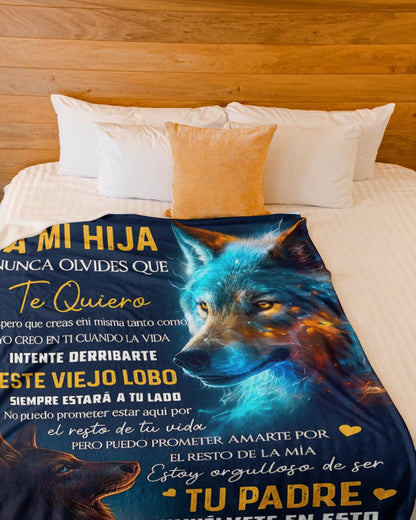 Manta para Hija – Regalo de Consuelo y Calidez de Papá Manta Acolchada de Forro Polar Sherpa NTTDsp (SKUB11-71)