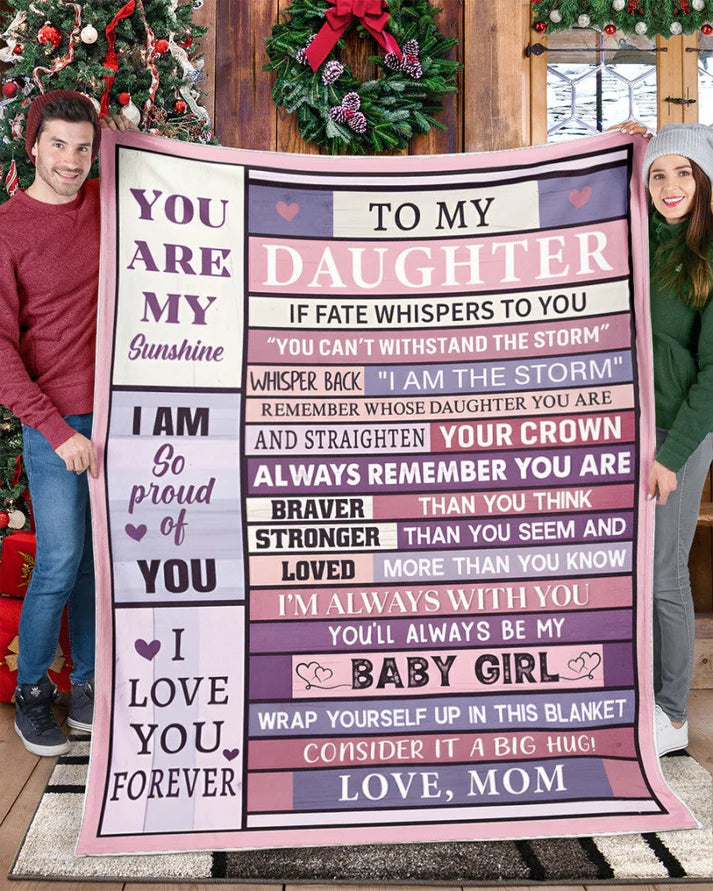 Special Gift For Daughter Blanket - From Mom