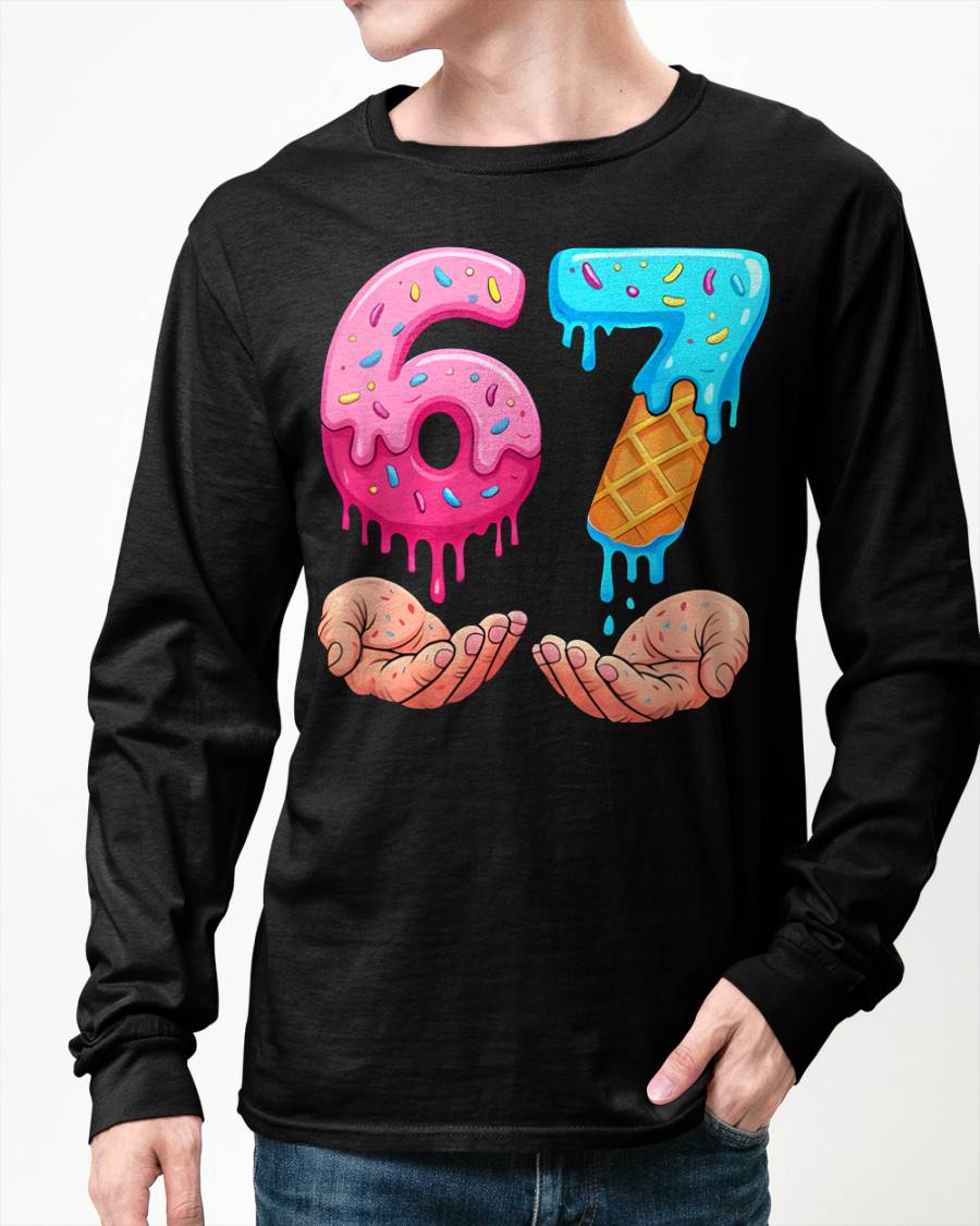 ICE CREAM 6 7 - UNISEX MEME T-SHIRT - KATE00