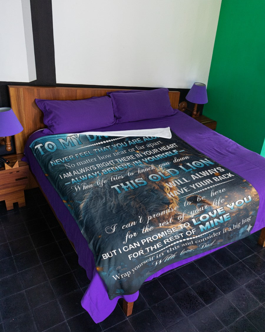 BLANKET FOR DAUGHTER – COMFORT & WARMTH GIFT FROM DAD Sherpa Fleece Quilt Blanket NTTD00 (SKUB11-81)