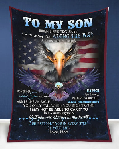 Special Gift For Your Son Blanket - From Mom
