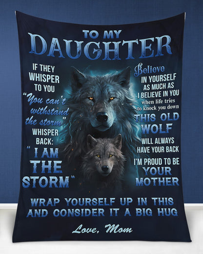 BLANKET FOR DAUGHTER – COMFORT & WARMTH GIFT FROM MOM Sherpa Fleece Quilt Blanket KATE00 (SKUB12-97)