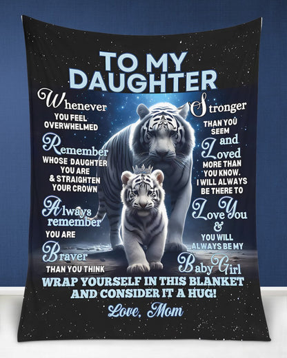 BLANKET FOR DAUGHTER – COMFORT & WARMTH GIFT FROM MOM Sherpa Fleece Quilt Blanket KATE00 (SKUB12-153)