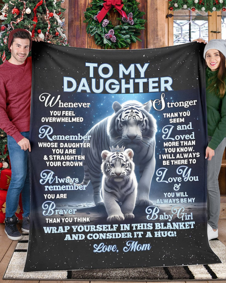 BLANKET FOR DAUGHTER – COMFORT & WARMTH GIFT FROM MOM Sherpa Fleece Quilt Blanket KATE00 (SKUB12-153)