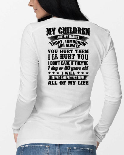 MY CHILDREN ARE MY BABY - T-SHIRT FOR MOM - KATE00 (SKU12-274)