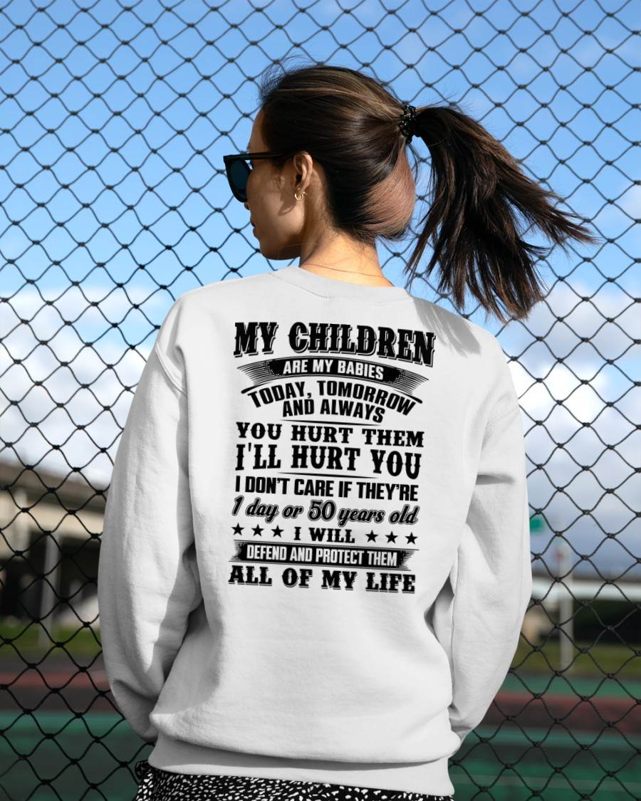 MY CHILDREN ARE MY BABY - T-SHIRT FOR MOM - KATE00 (SKU12-274)