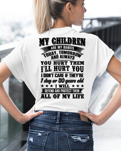 MY CHILDREN ARE MY BABY - T-SHIRT FOR MOM - KATE00 (SKU12-274)