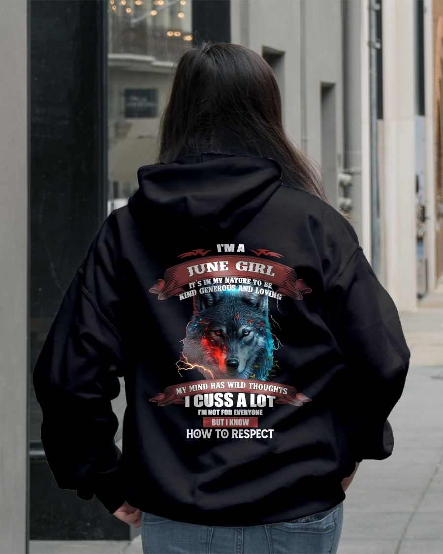 JUNE - KIND, GENEROUS AND LOVING GIRL - BIRRTHDAY T-SHIRT FOR WOMAN - KATE06 (SKU12-300-06)