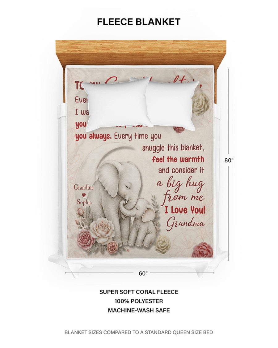 BLANKET - FROM GRANDMA TO GRANDDAUGHTER - Consider It A Big Hug From Me - (SKU2606-17)