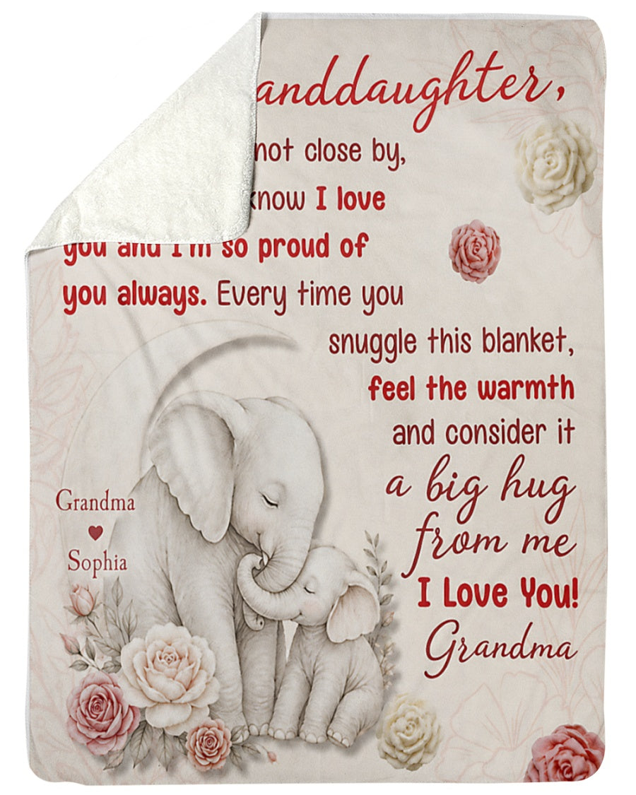 BLANKET - FROM GRANDMA TO GRANDDAUGHTER - Consider It A Big Hug From Me - (SKU2606-17)