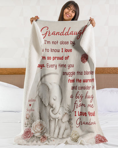 BLANKET - FROM GRANDMA TO GRANDDAUGHTER - Consider It A Big Hug From Me - (SKU2606-17)