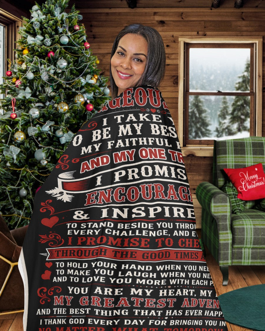 BLANKET - FROM HUSBAND TO WIFE - To My Gorgeous Wife, I Will Always Choose You - (SKU2607-297)