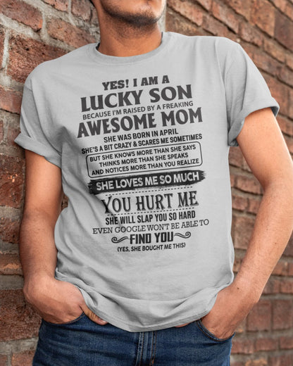 April - Awesome Mom - Perfect Gift For Your Son From Mom - KATE04 (SKU-LKW-04)