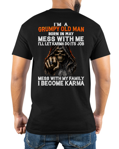 MAY SHIRT - I'm A Grumpy Old Man Born In May - Funny Gift For Yourself - KATE05 (SKU2608-486-05)
