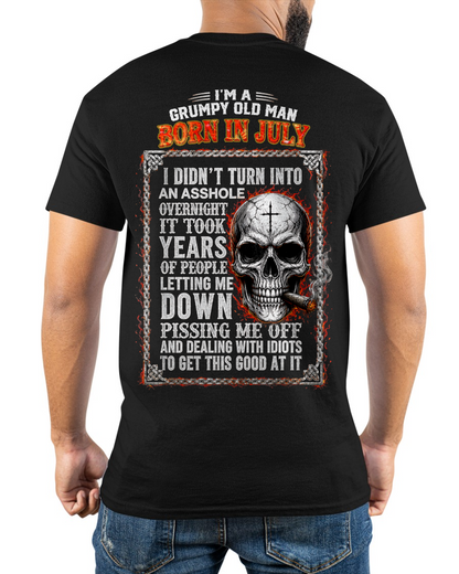 JULY MAN SHIRT - Grumpy Old Man Born In July - Funny Gift For Yourself - KATE07 (SKU2608-437-07)