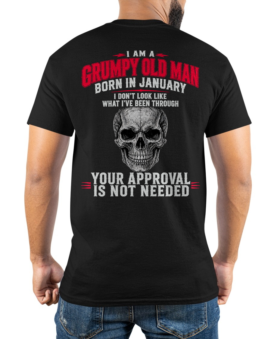 JANUARY SHIRT - I Am A Grumpy Old Man Born In January - Funny Gift For Yourself - KATE01 (SKU2608-551-01)