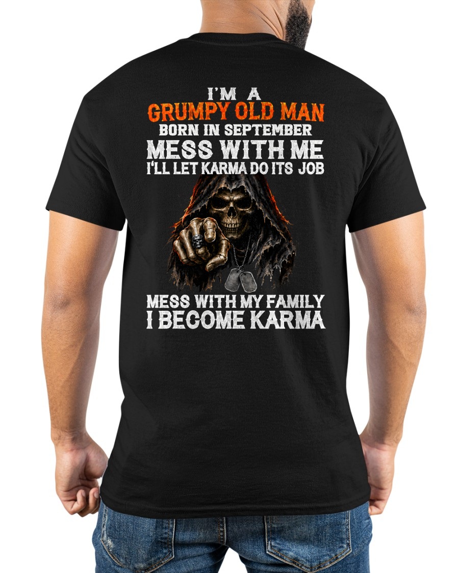 SEPTEMBER SHIRT - I'm A Grumpy Old Man Born In September - Funny Gift For Yourself - KATE09 (SKU2608-486-09)