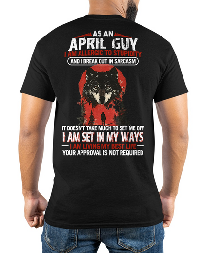 APRIL – Grumpy Old Man Sarcasm Shirt – Funny Birthday Gift for Men (SKU2604-115-04)