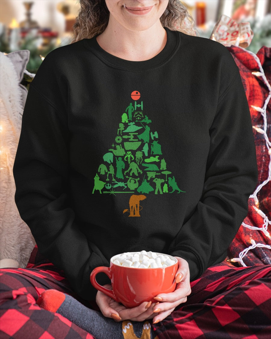 Star Wars Holiday Christmas Tree T-Shirt (SKU-MRCM-23) FMA