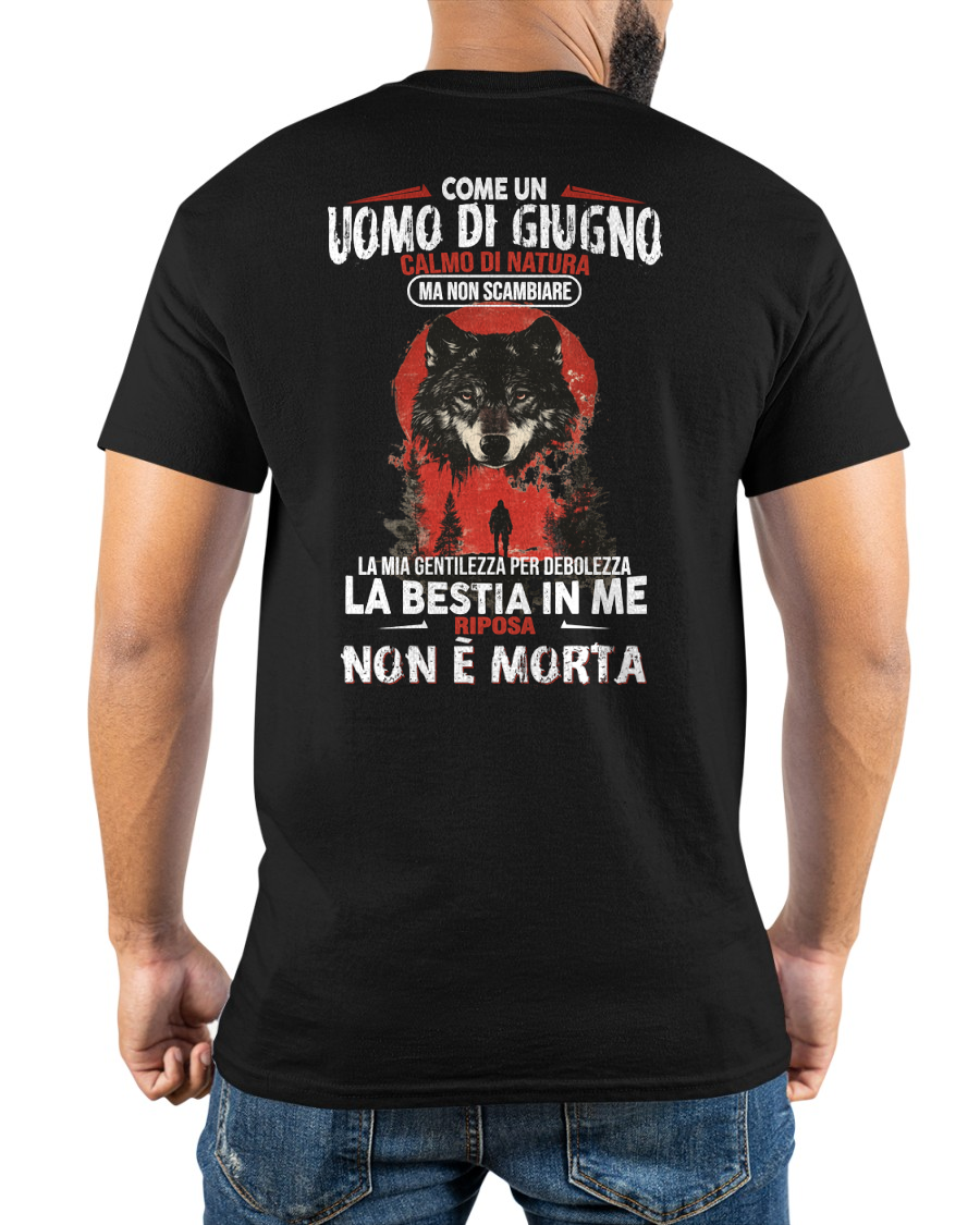 GIUGNO UOMO MAGLIETTA – Calmo Di Natura Ma Non Scambiare La Mia Gentilezza Per Debolezza – Idea Regalo Compleanno (SKU2605-276-06)