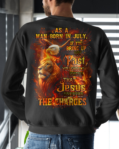 JULY – July Men's Shirt As A Man Born In July If You Bring Up My Past You Should Know That Jesus Dropped The Charges (SKU2602-199-07)