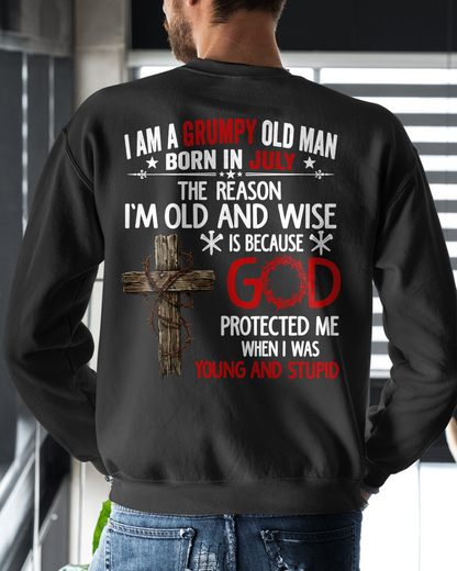 JULY – Grumpy Old Man Born In July Shirt – Faith Gift for Dad Grandpa Husband (SKU2604-219-07)
