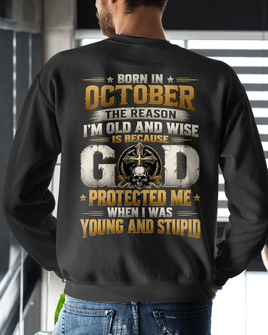 OCTOBER - Born In October, Old & Wise - Gift For Men - KATE10 (SKU2609-334-10)