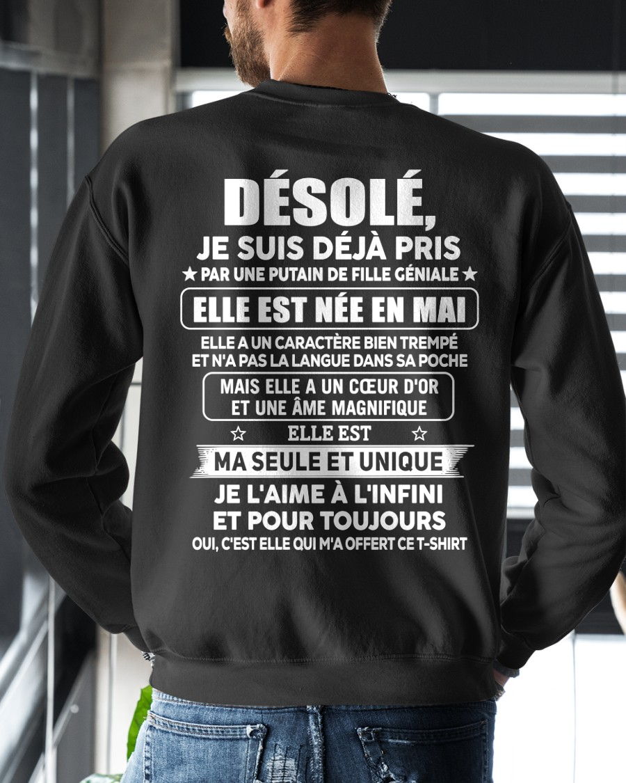MAI - PETITE AMIE GÉNIALE - CADEAU PARFAIT POUR VOTRE HOMME - (SKU2606-153-05)