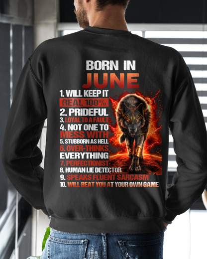 JUNE MEN'S SHIRT - Born In June - Funny Gift For Yourself - KATE06 (SKU2609-19-06)