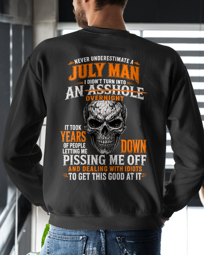 JULY SHIRT - Never Underestimate A July Man - Funny Gift For Yourself - KATE07 (SKU2608-509-07)