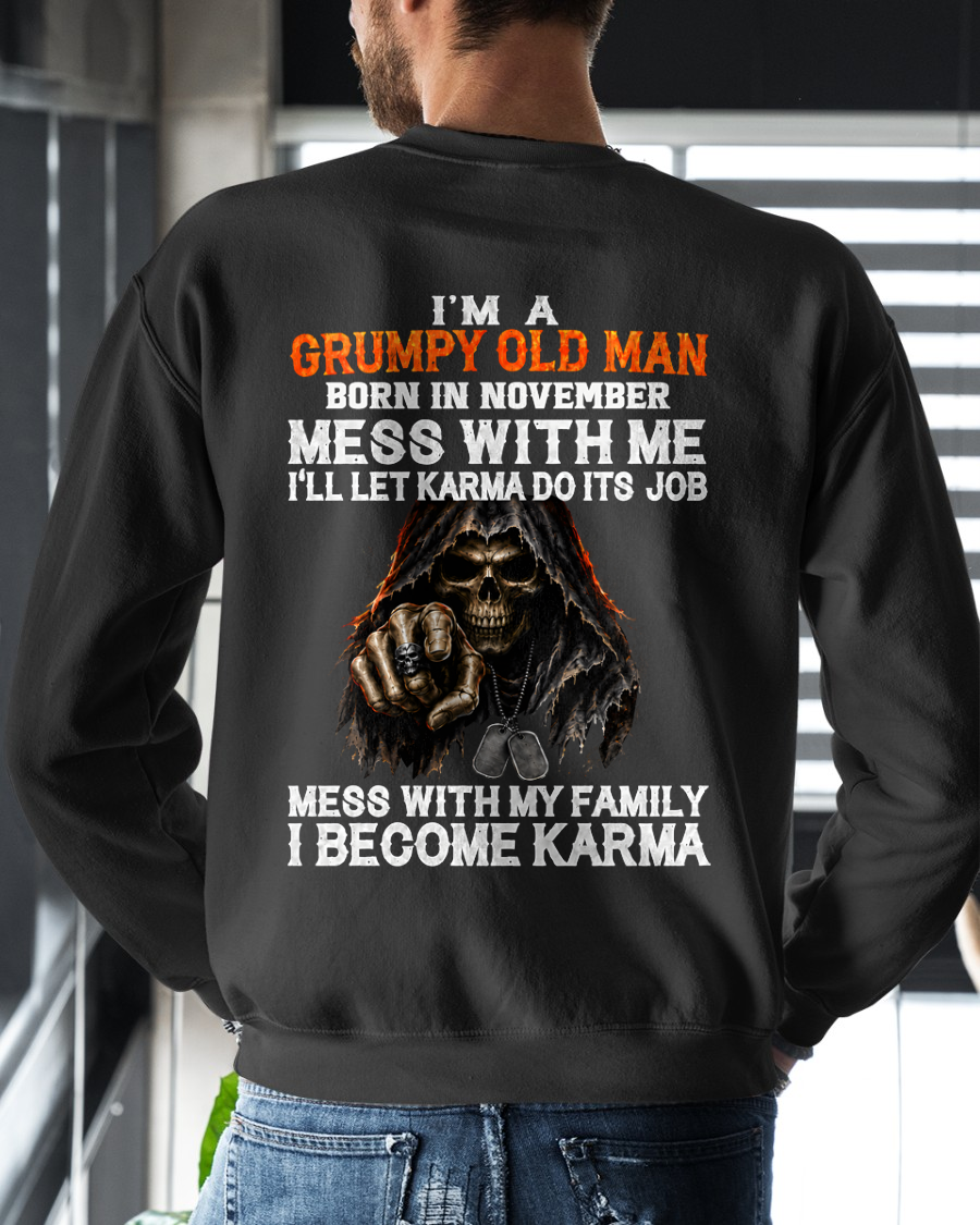 NOVEMBER SHIRT - I'm A Grumpy Old Man Born In November - Funny Gift For Yourself - KATE11 (SKU2608-486-11)
