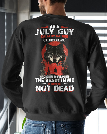 JULY GUY SHIRT – Calm By Nature But Don’t Mistake My Kindness For Weakness – Wolf Shirt Gift For Men (SKU2605-154-07)