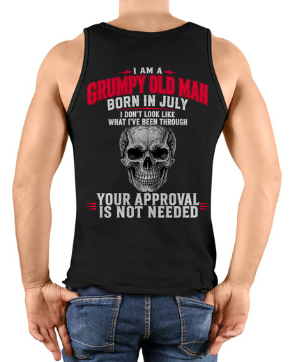 JULY SHIRT - I Am A Grumpy Old Man Born In July - Funny Gift For Yourself - KATE07 (SKU2608-551-07)