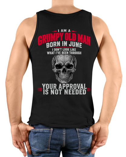 JUNE SHIRT - I Am A Grumpy Old Man Born In June - Funny Gift For Yourself - KATE06 (SKU2608-551-06)