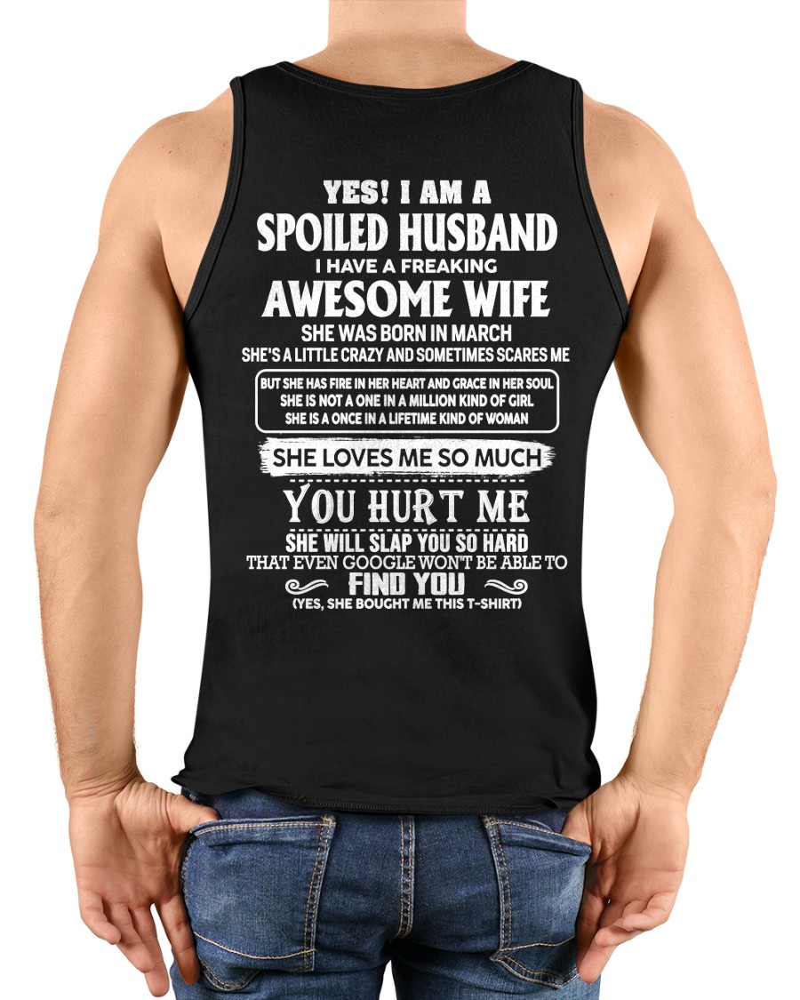 MARCH - AWESOME WIFE - PERFECT GIFT FOR YOUR HUSBAND - (SKU2606-296-03)