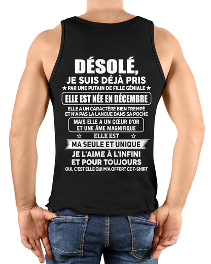 DÉCEMBRE - PETITE AMIE GÉNIALE - CADEAU PARFAIT POUR VOTRE HOMME - (SKU2606-153-12)