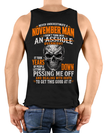 NOVEMBER SHIRT - Never Underestimate A November Man - Funny Gift For Yourself - KATE11 (SKU2608-509-11)
