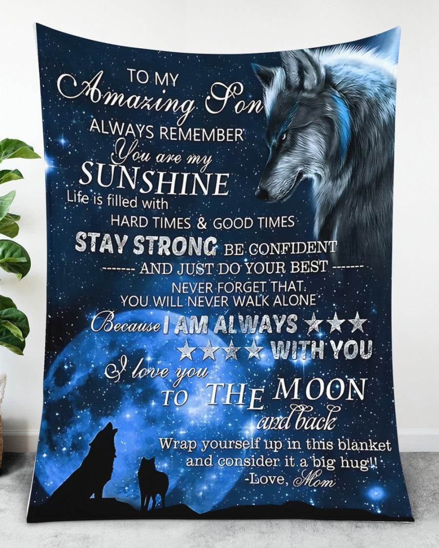 Special Gift For Your Son Blanket - From Mom (SKUB12-182)