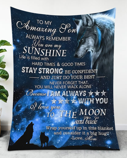 Special Gift For Your Son Blanket - From Mom (SKUB12-182)