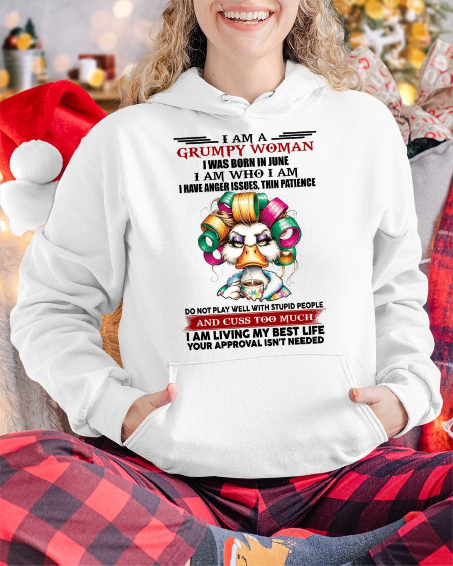 JUNE - GRUMPY WOMAN - BIRTHDAY SHIRT FOR WOMEN - FMA / KATE06 (SKU26T-01-22-06)