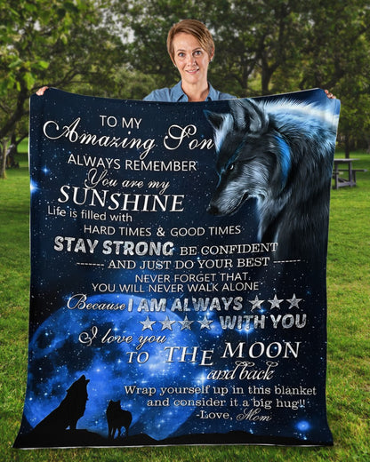 Special Gift For Your Son Blanket - From Mom (SKUB12-182)