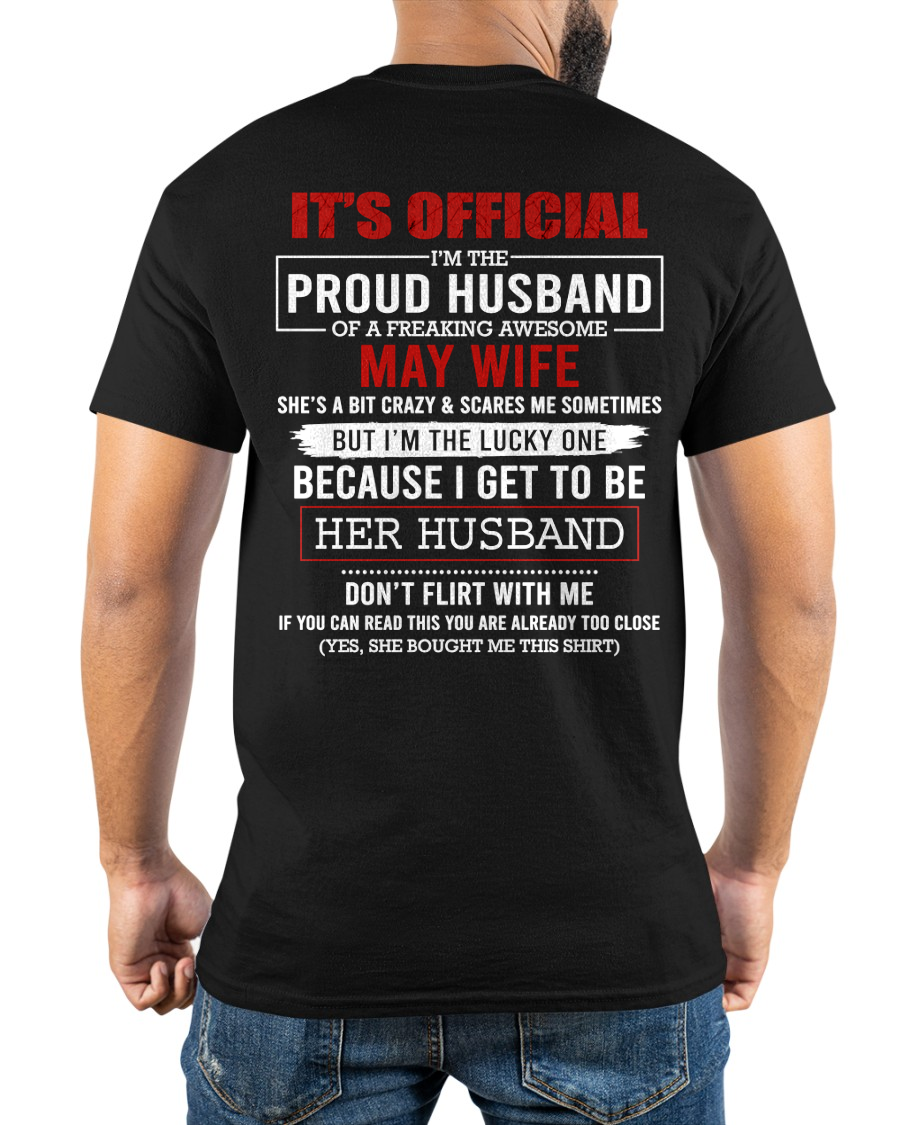 MAY SHIRT – Don't Flirt With Me, If You Can Read This You Are Already Too Close – FUNNY SHIRT – FROM WIFE TO HUSBAND – KATE05 (SKU26T-01227-05)