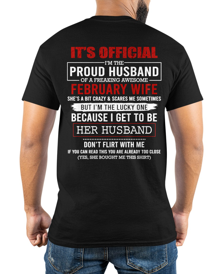FEBRUARY SHIRT – Don't Flirt With Me, If You Can Read This You Are Already Too Close – FUNNY SHIRT – FROM WIFE TO HUSBAND – KATE02 (SKU26T-01227-02)